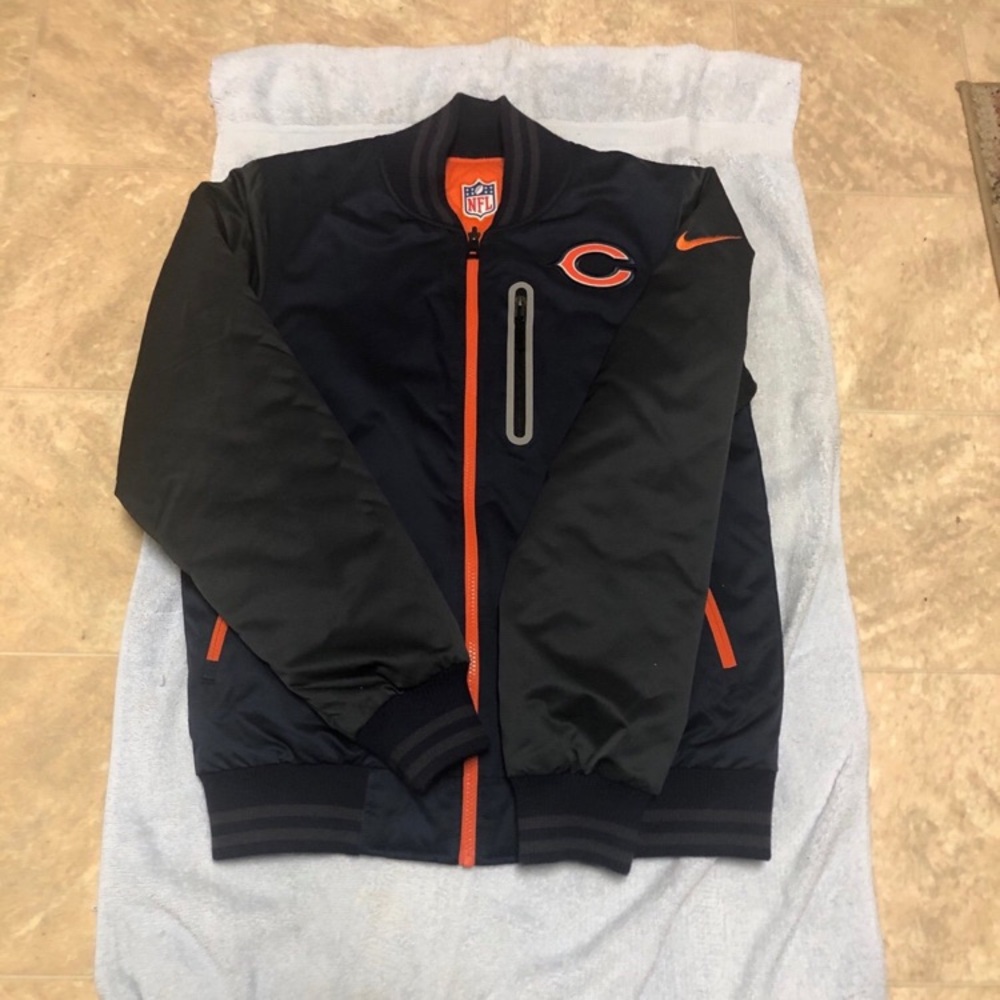 NFL Black and Orange Varsity Jacket